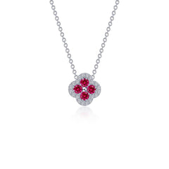 LAFONN 0.65 CTW Halo Necklace N0335CLP20