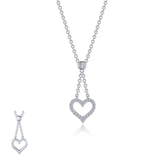 LAFONN Reversible Cut-out Heart Necklace N0338CLG20
