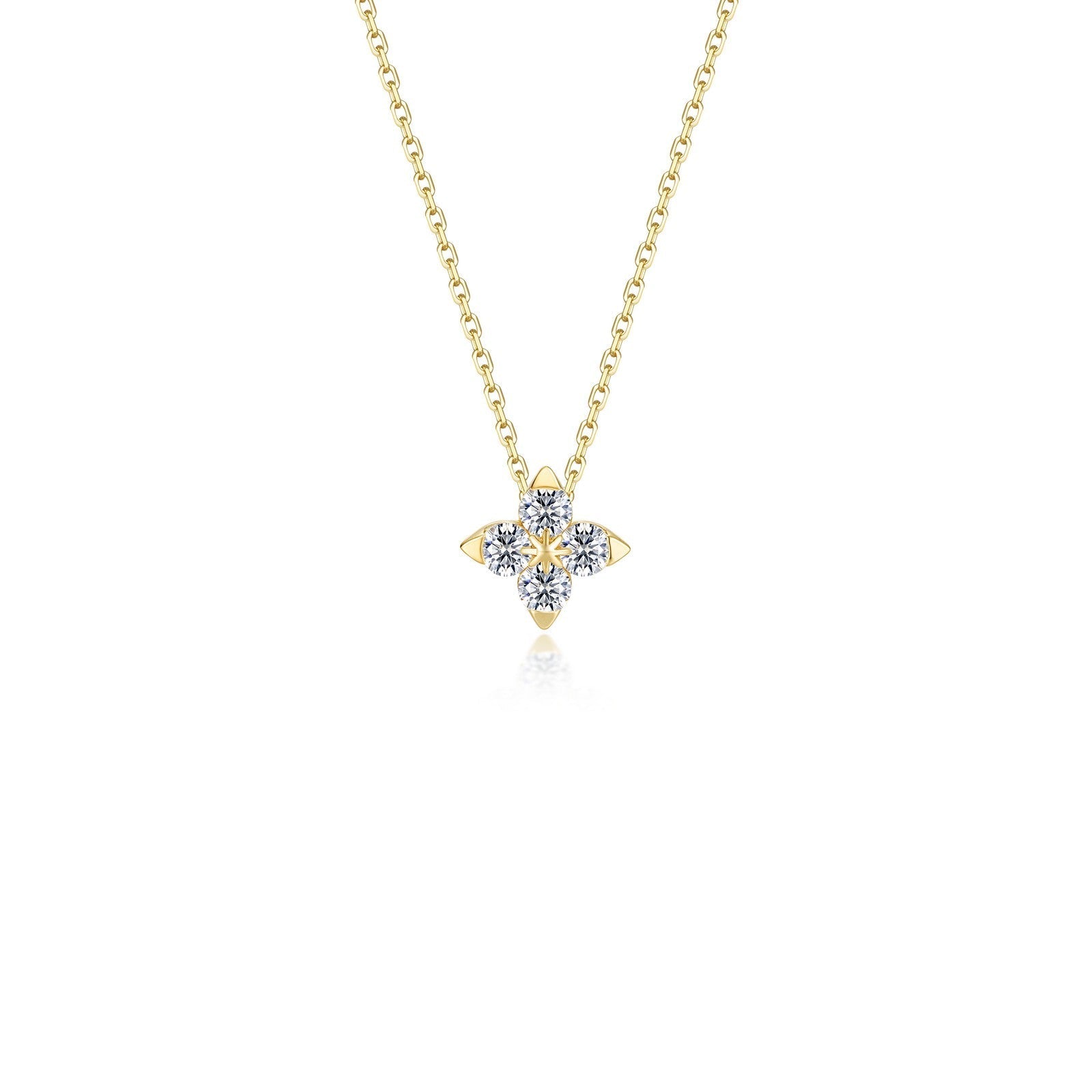 LAFONN Trillium Bloom Necklace N0344CLP18