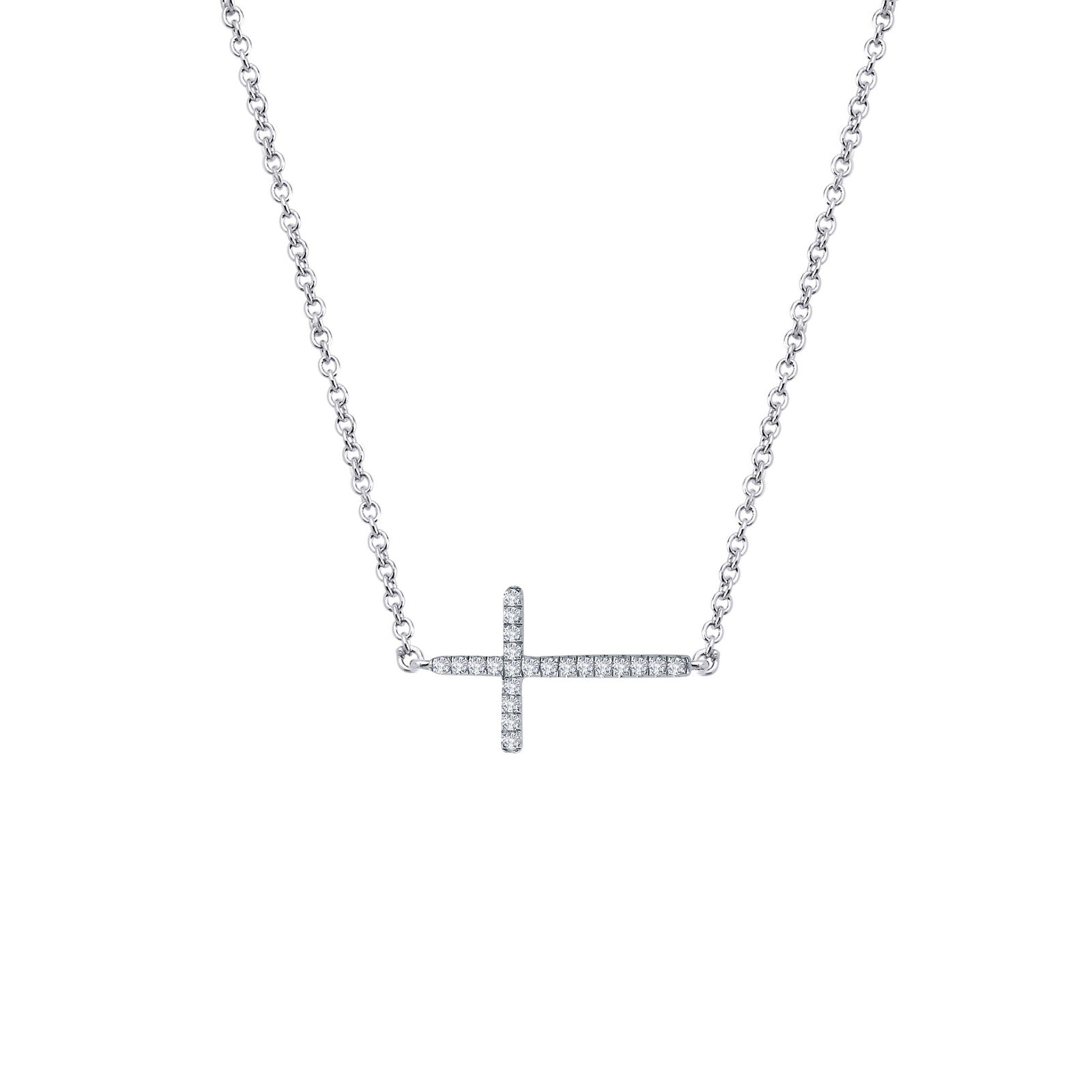 LAFONN Sideways Cross Necklace N2001CLP18