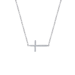 LAFONN Sideways Cross Necklace N2001CLP18