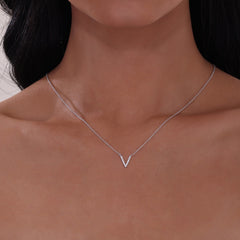 LAFONN Modern V-Shaped Necklace N2017CLP20