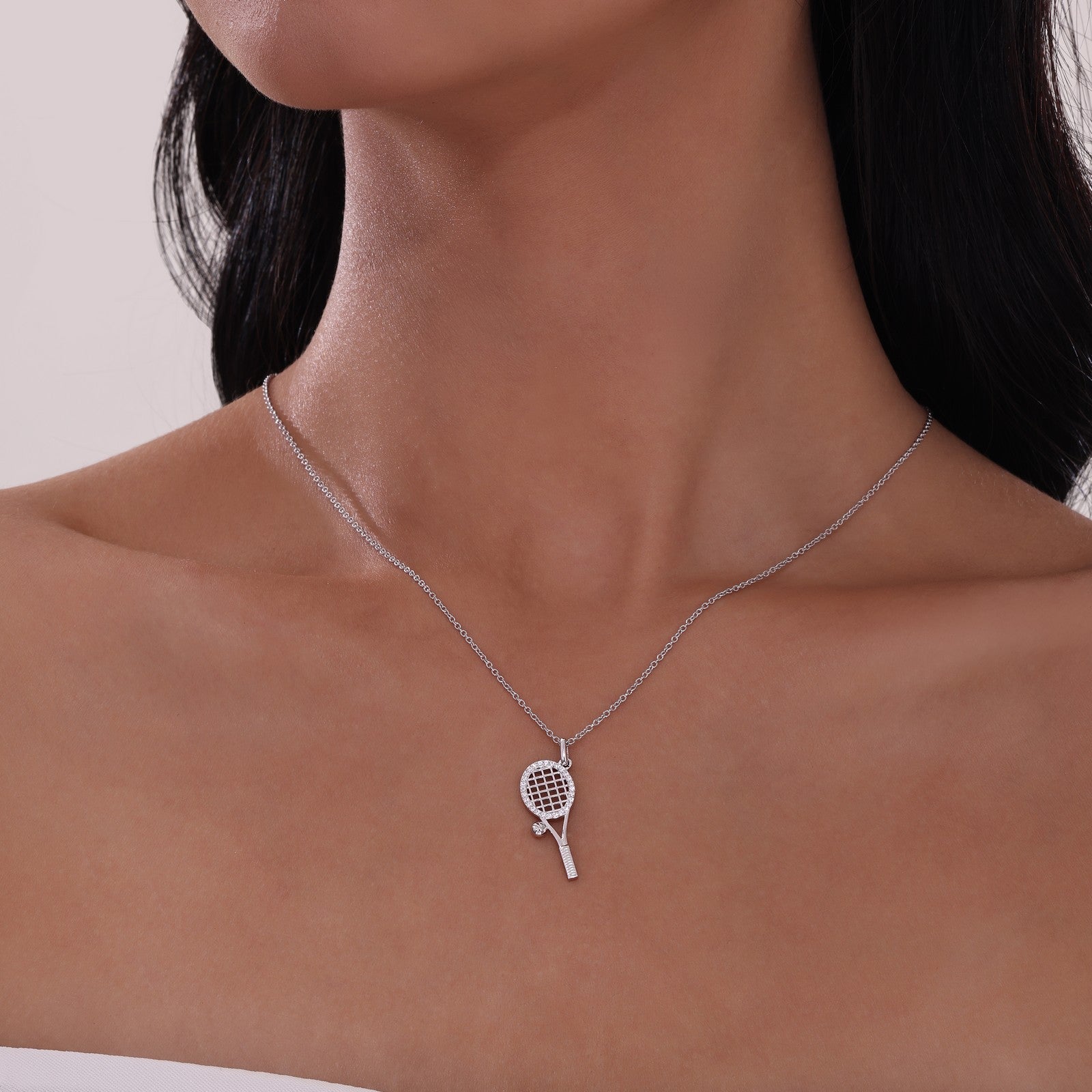 LAFONN Tennis Racket Necklace N2021CLP20