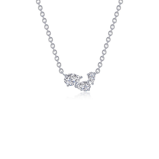 LAFONN 1.61 CTW Three-Stone Necklace N2025CLP20