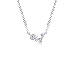 LAFONN 1.61 CTW Three-Stone Necklace N2025CLP20