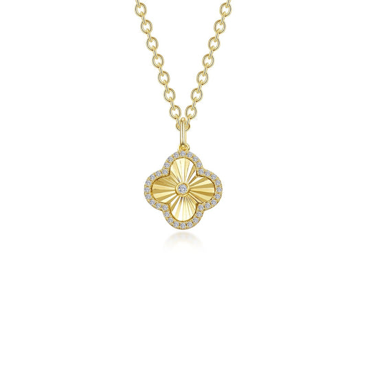 LAFONN 0.6 CTW Halo Necklace N2026CLG20