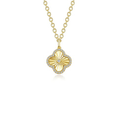 LAFONN 0.6 CTW Halo Necklace N2026CLG20