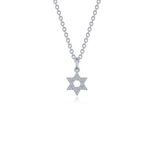 LAFONN 0.55 CTW Star of David Necklace N2028CLP20