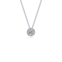 LAFONN 1.05 CTW Round Halo Necklace N2030CLP20