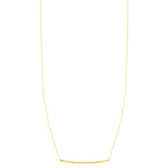 Yellow Gold Diamond Cut/ Textured Trend Fashion Necklace