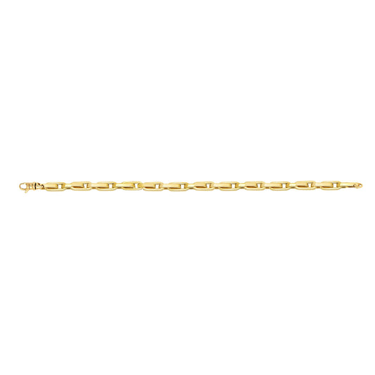 Royal Chain 14K Gold Fancy Oval Box Link N3450