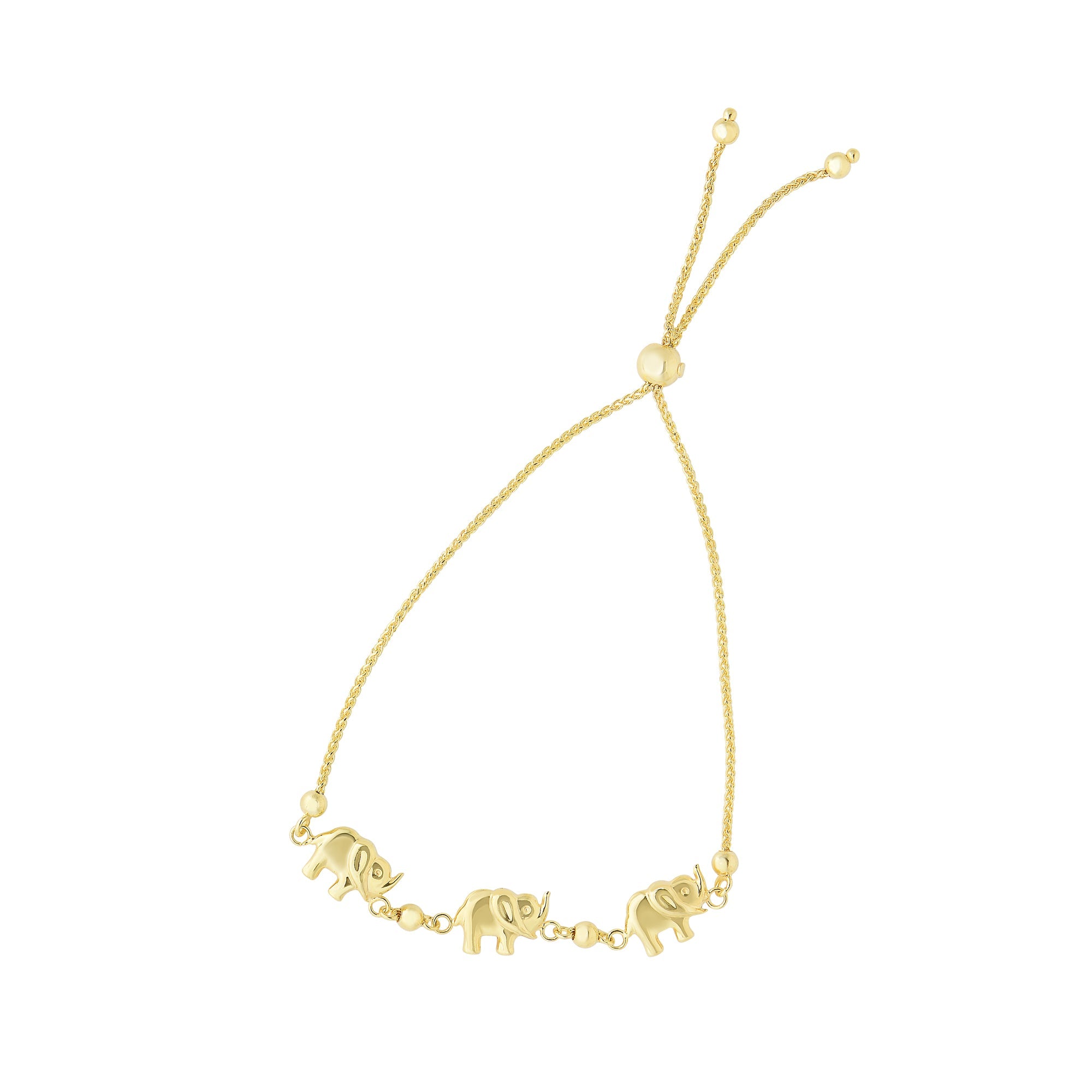 Parkplace Jewelers 14k-gold-elephant-friendship-bracelet-n4209