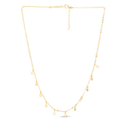 Yellow Gold Polished Fashion Chokers Necklace