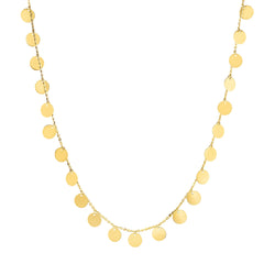 Yellow Gold Polished Fashion Chokers Necklace