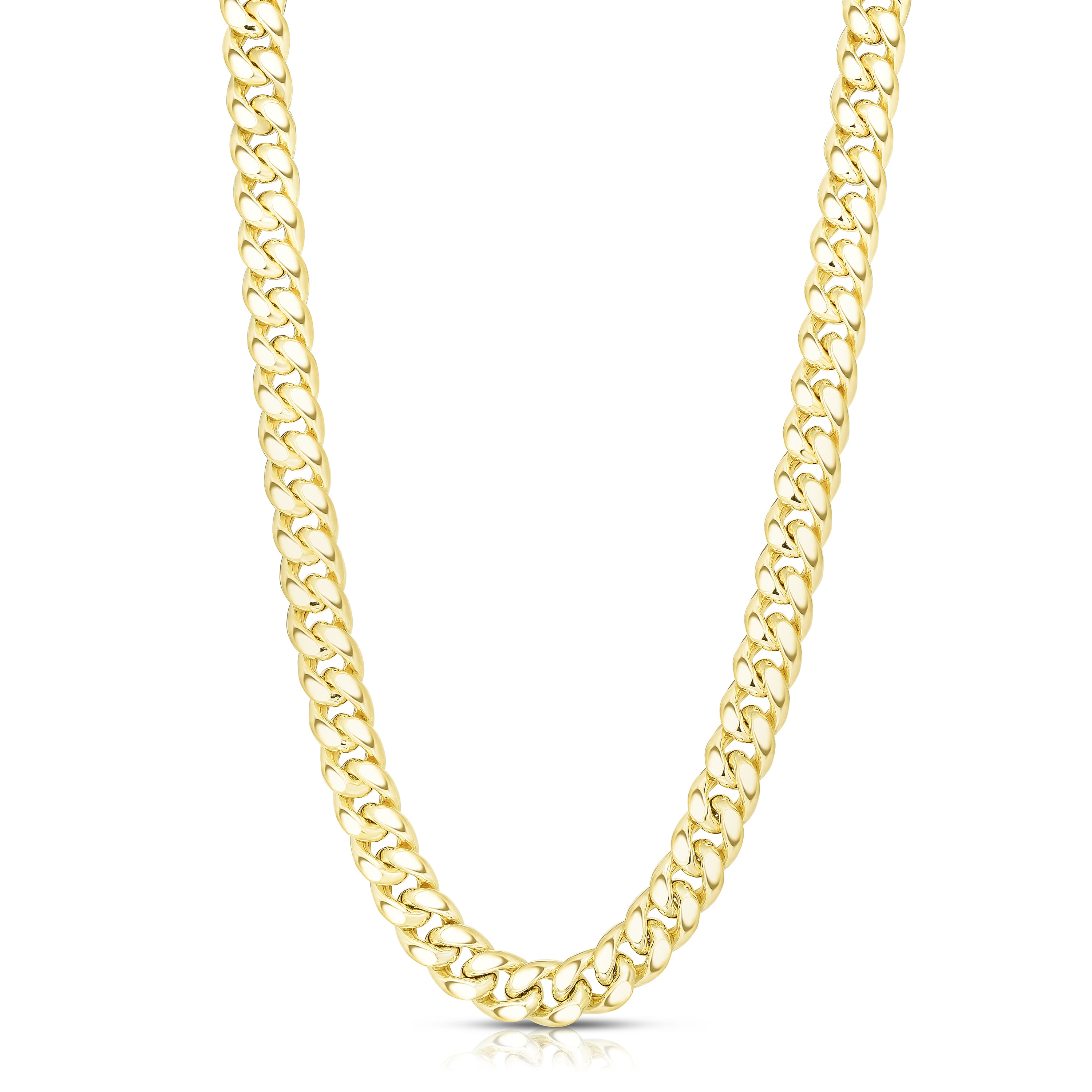 Royal Chain 14K Gold 11.1mm Semi-Solid Classic Miami Cuban NHMC350