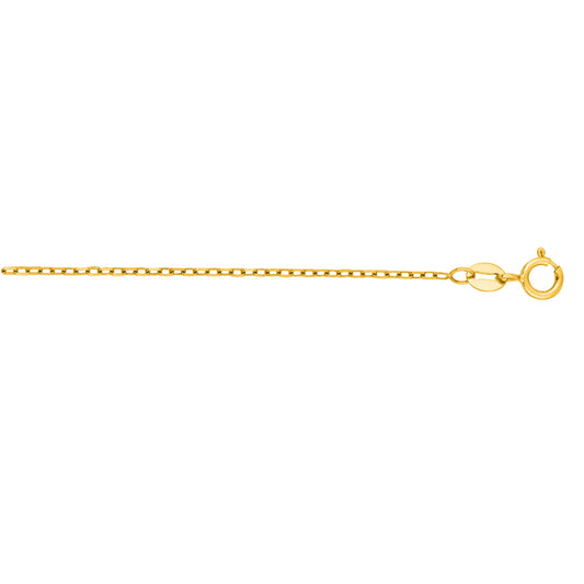 Yellow Gold Polished Open Cable Necklace
