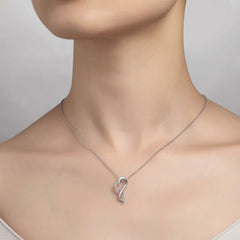 LAFONN Infinity Heart Pendant Necklace P0151CLR18