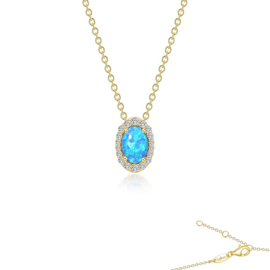 LAFONN Vintage Inspired Halo Necklace P0204BOG18