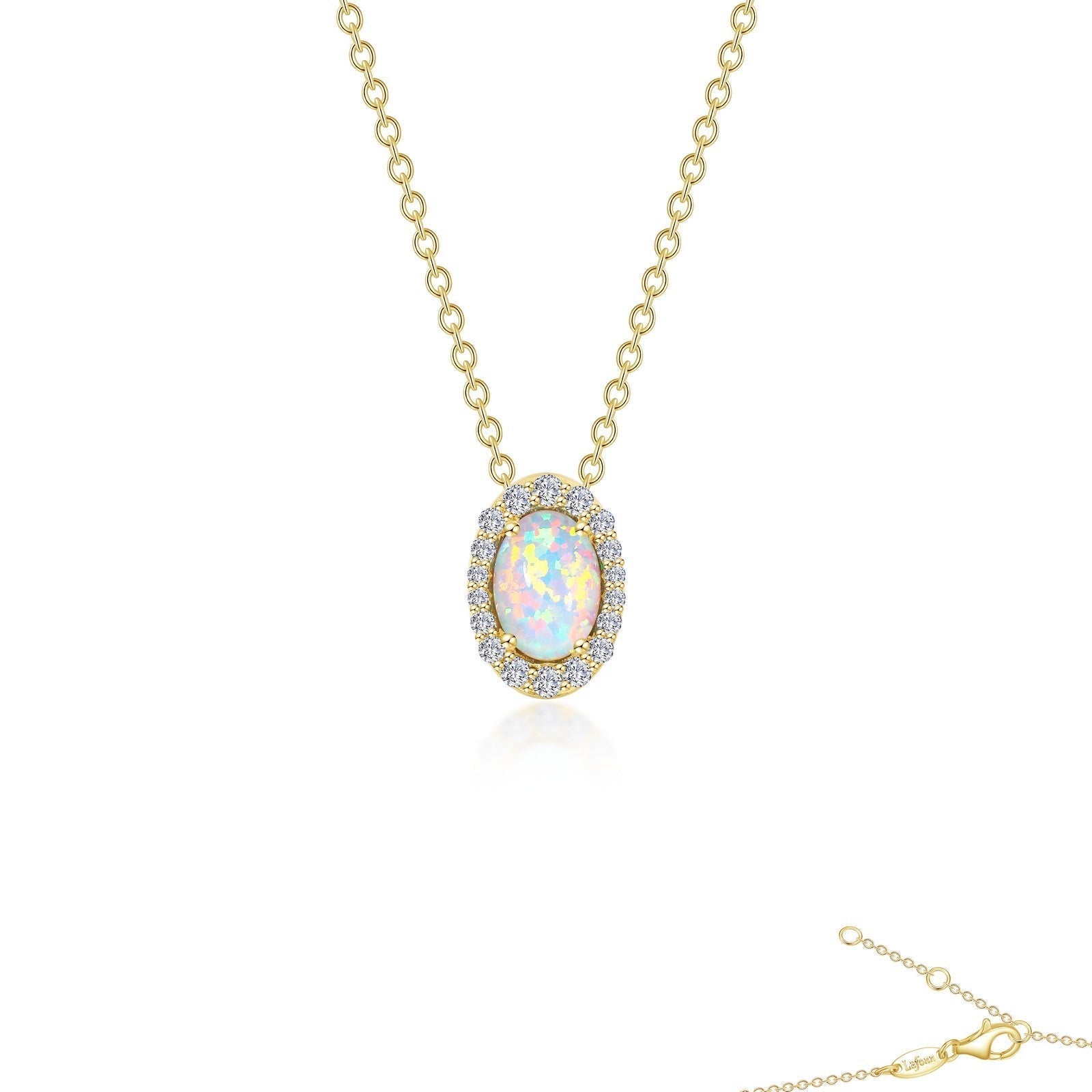 LAFONN Classic Halo Pendant Necklace P0204OPP18