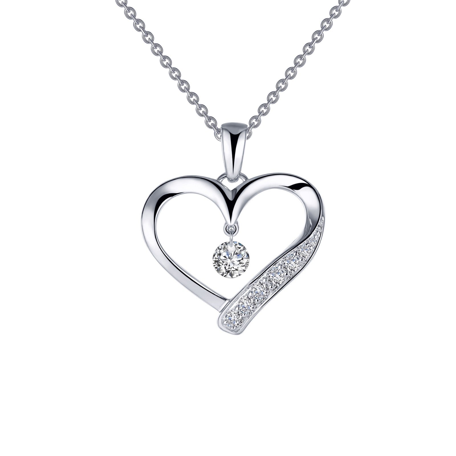 LAFONN Open Heart Pendant Necklace P0221CLT20
