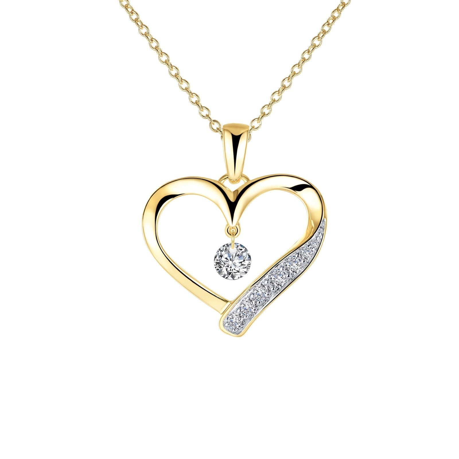 LAFONN Open Heart Pendant Necklace P0221CLT20
