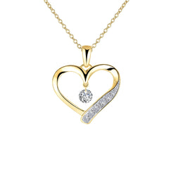 LAFONN Open Heart Pendant Necklace P0221CLT20