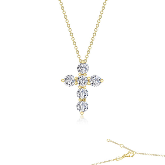 LAFONN 2.76 CTW Cross Pendant Necklace P0223CLG20