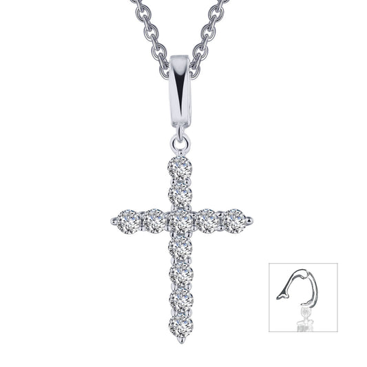 LAFONN 1.87 CTW Cross Pendant Necklace P0241CLP20