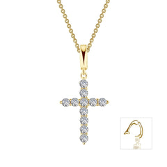 LAFONN 0.55 CTW Cross Pendant Necklace P0242CLG20