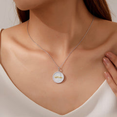 LAFONN Mother of Pearl Love Necklace P0287PLT20