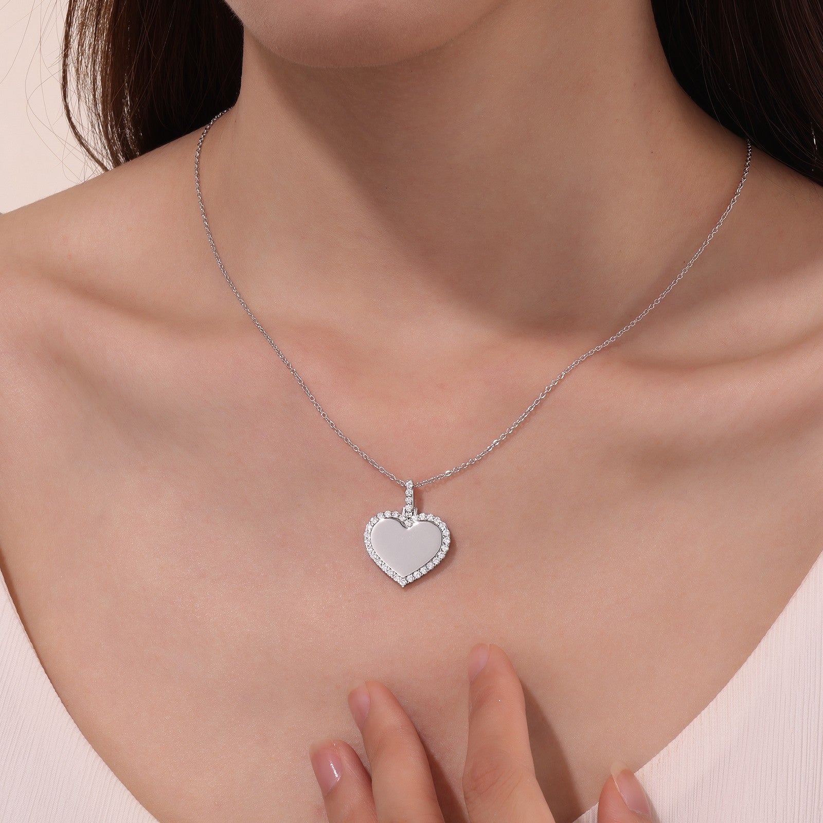 LAFONN Fancy Heart Pendant Necklace P0292CLP20