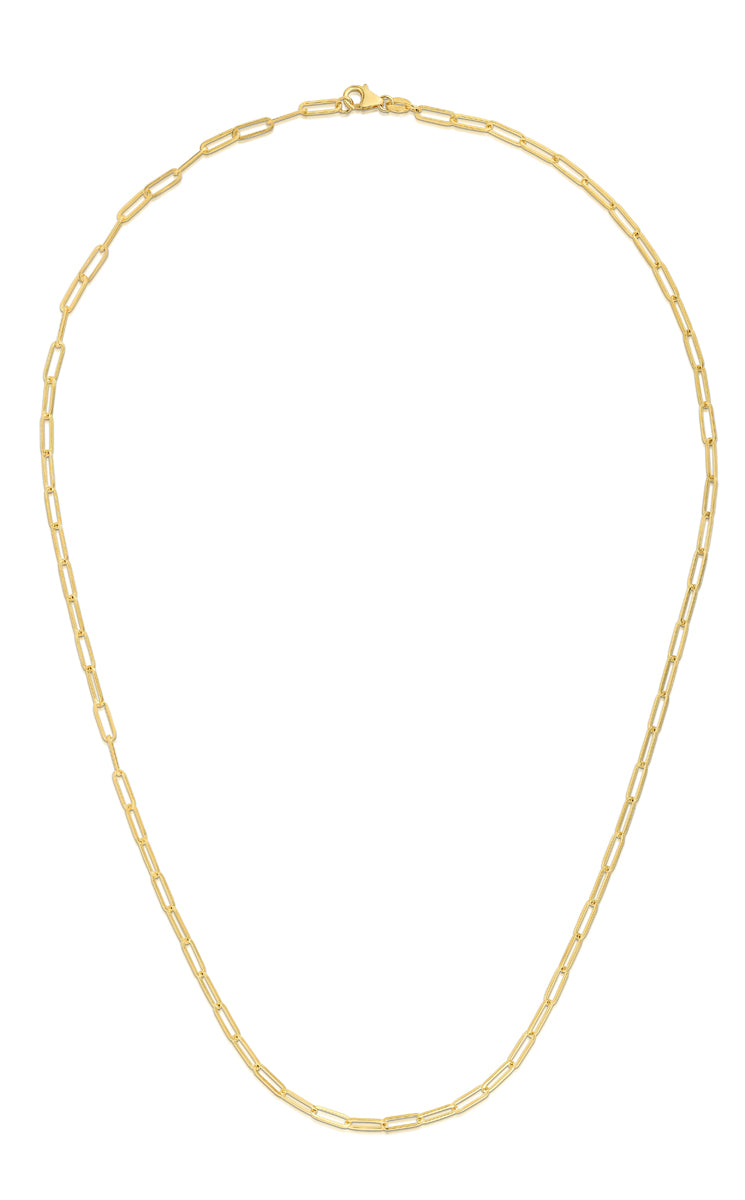 Royal Chain 14K Gold 2.5mm Paperclip Chain  PCLIP060