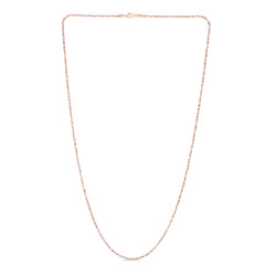 Rose Gold Diamond Cut/ Textured Sparkle Necklace