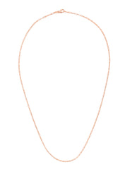 Rose Gold Polished Solid Paperclip Necklace