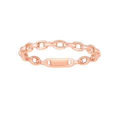 Rose Gold Polished Stack Rings Ring