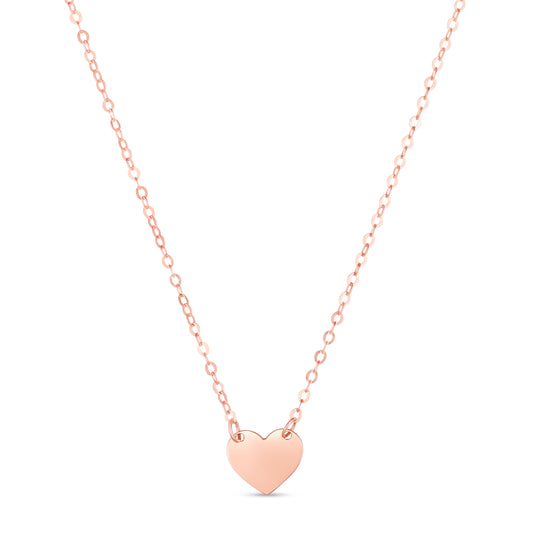 Rose Gold Polished Mini Pendants Necklace