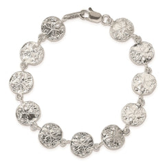 Sterling Silver Sand Dollars Bracelet QA32-7