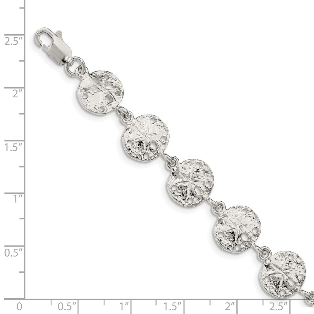 Sterling Silver Sand Dollars Bracelet QA32-7