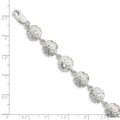 Sterling Silver Sand Dollars Bracelet QA33-7