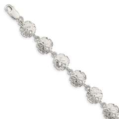 Sterling Silver Sand Dollars Bracelet QA33-7