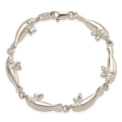 Sterling Silver Manatees Bracelet QA36-7