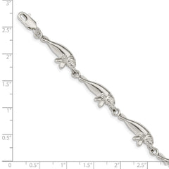 Sterling Silver Manatees Bracelet QA36-7