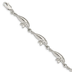 Sterling Silver Manatees Bracelet QA36-7