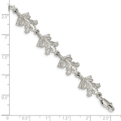 Sterling Silver Frogs Bracelet QA54-7
