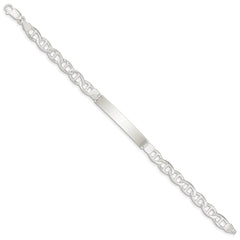 Sterling Silver Anchor ID Bracelet QAD180-7