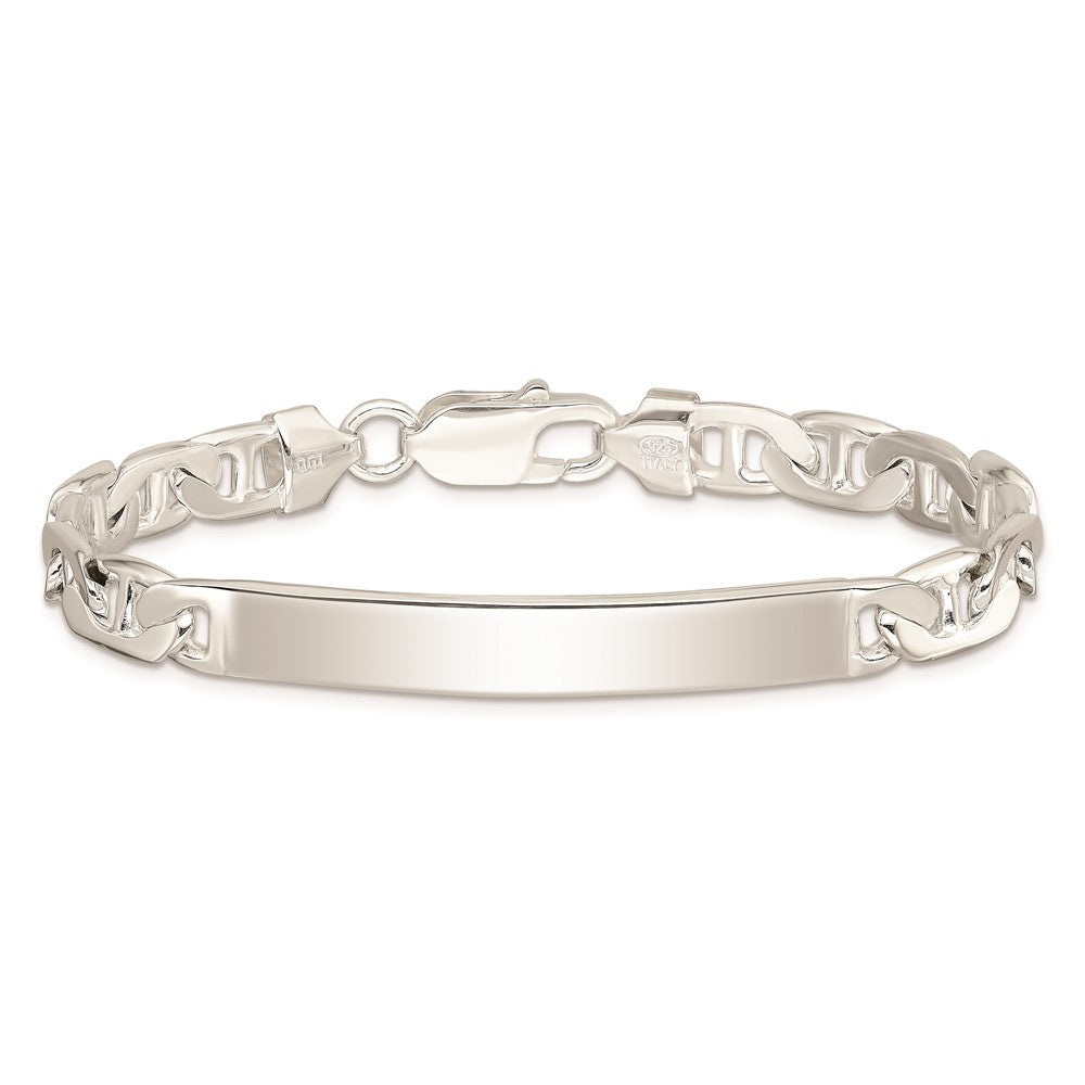 Sterling Silver Anchor ID Bracelet QAD180-7