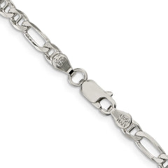 Sterling Silver 3.75mm Figaro Anchor ChainQAF100