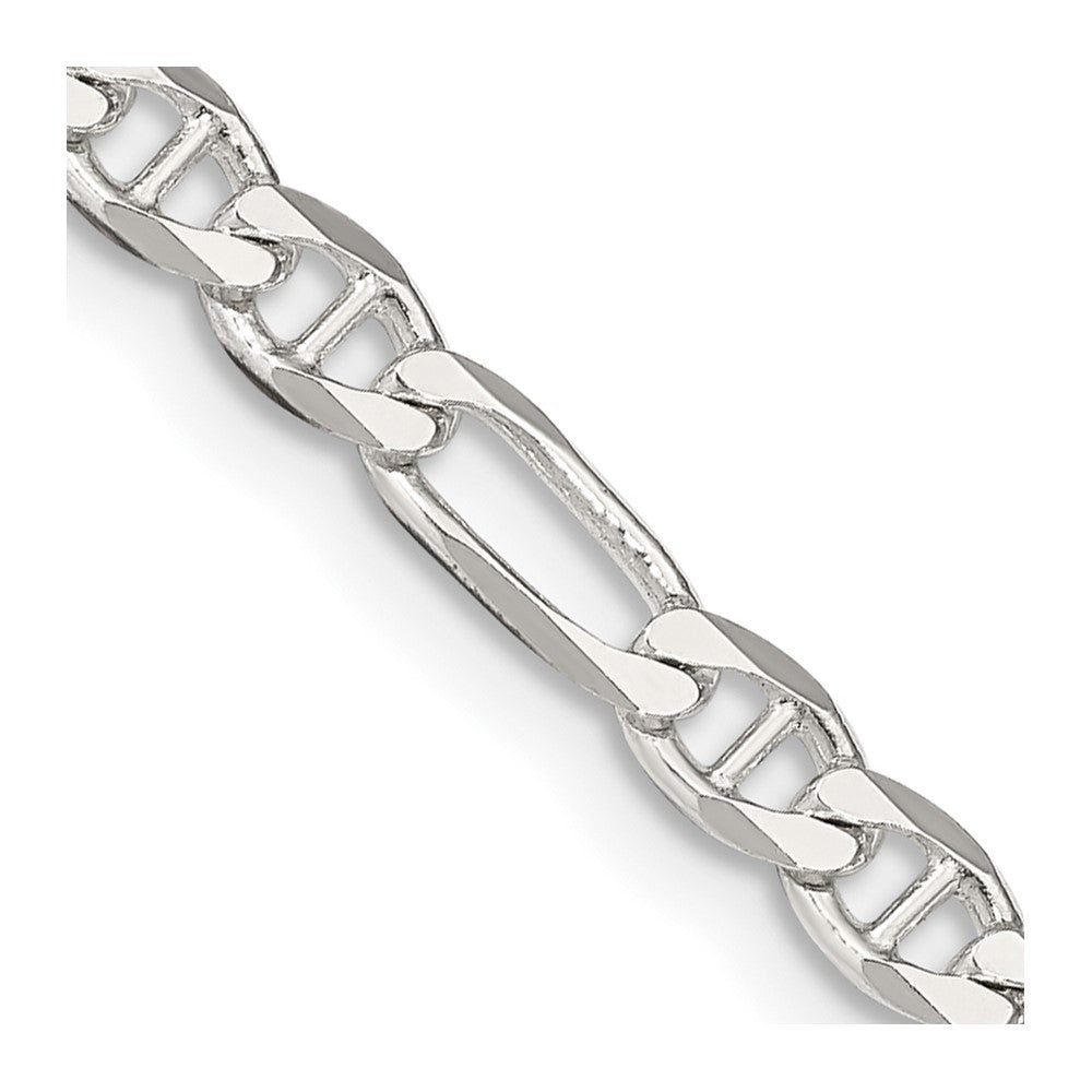 Sterling Silver 3.75mm Figaro Anchor ChainQAF100