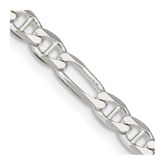 Sterling Silver 3.75mm Figaro Anchor ChainQAF100