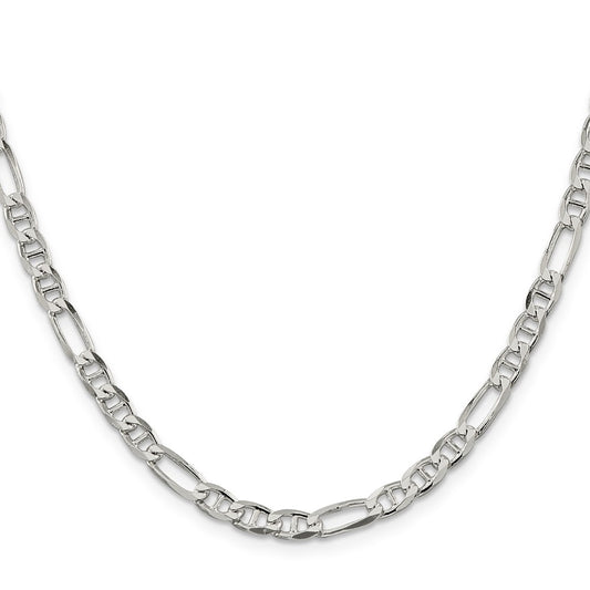 Sterling Silver 4.5mm Figaro Anchor ChainQAF120